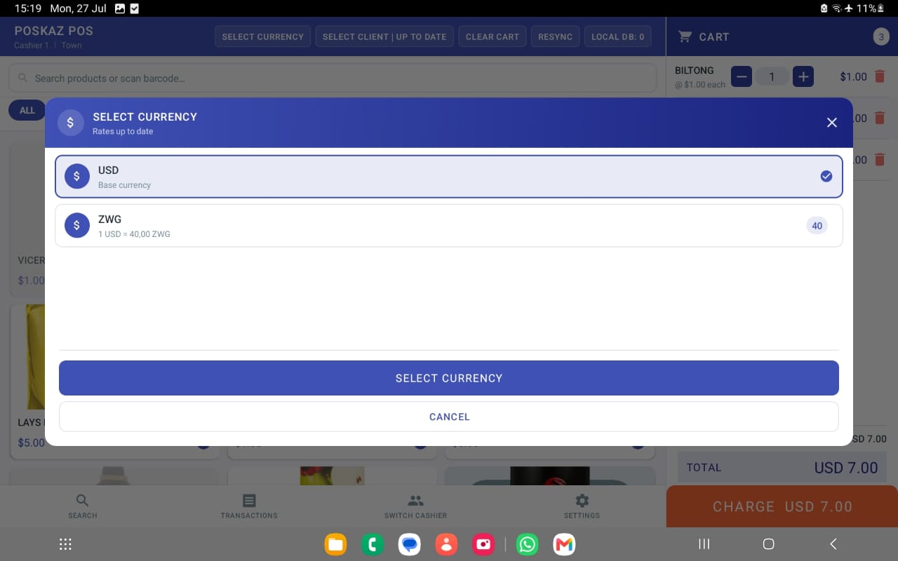 Multi-Currency Selector